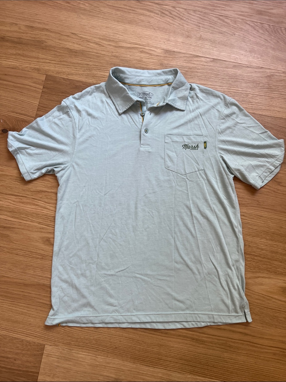Marsh Wear Men’s Pensacola Polo Light Bluish/Green size L